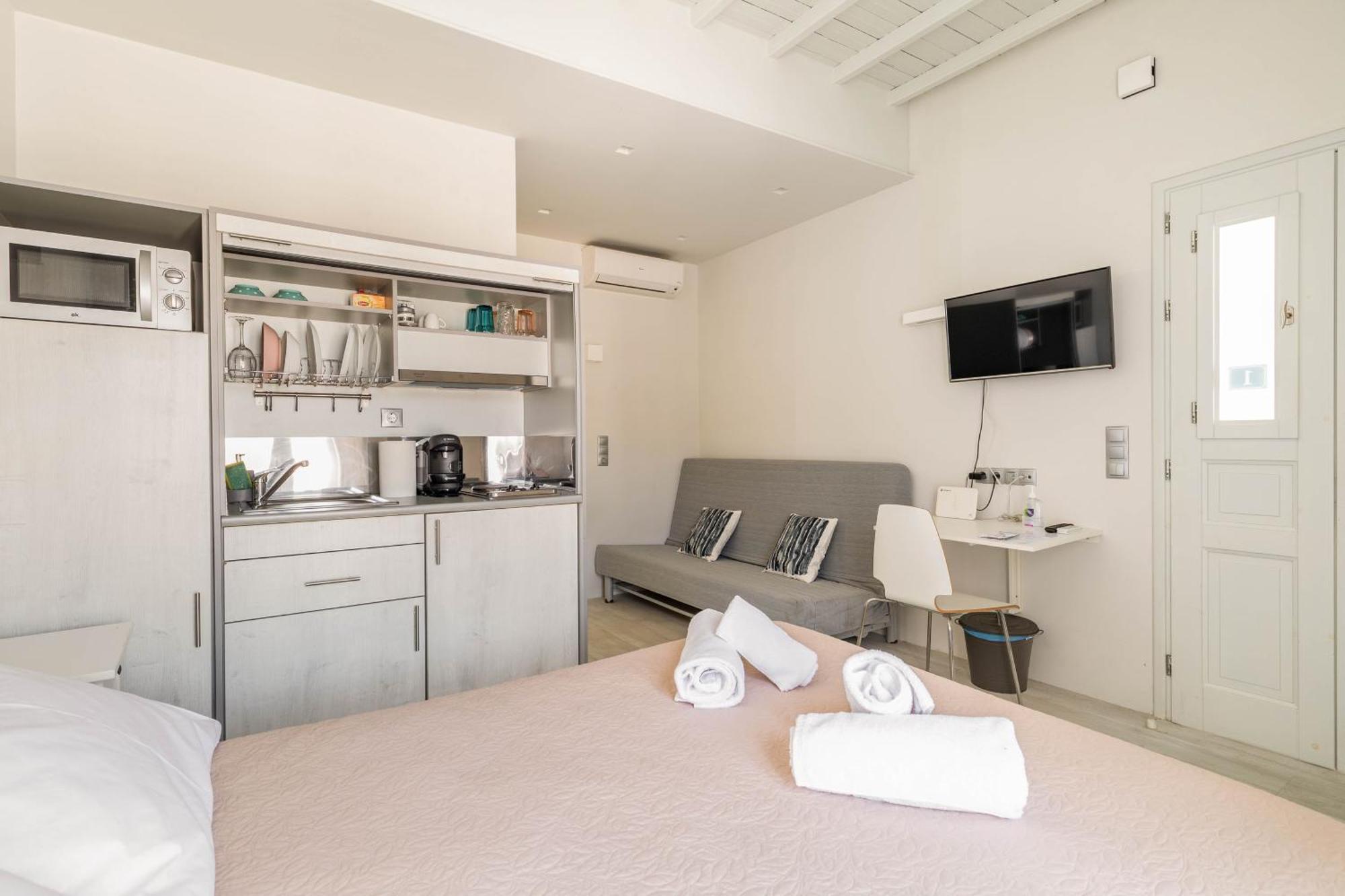 דירות Mykonos Town Elenitas Flat Next To The Windmills מראה חיצוני תמונה